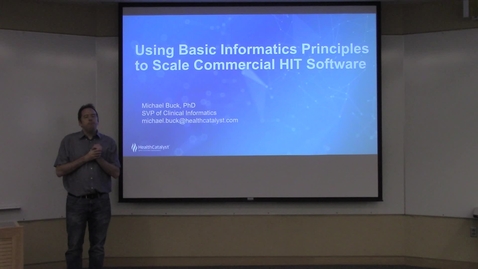 Thumbnail for Using Basic Informatics Principles to Scale Commercial HIT Software