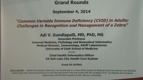 Thumbnail for Common Variable Immune Deficiency in Adults