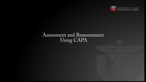 Thumbnail for entry Assessment and Reassessment Using CAPA, A Demonstration