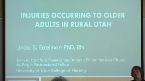 Thumbnail for entry Injuries Occurring to Older Adults in Rural Utah