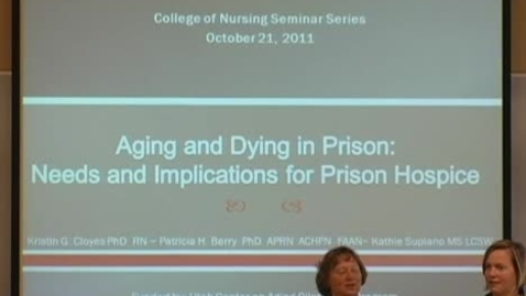 Thumbnail for Aging and Dying in Prison: Needs and Implications for Prison Hospice