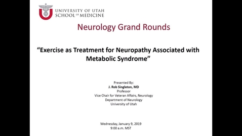 Thumbnail for Exercise as Treatment for Neuropathy Associated with Metabolic Syndrome