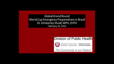Thumbnail for World Cup Emergency Preparedness in Brazil