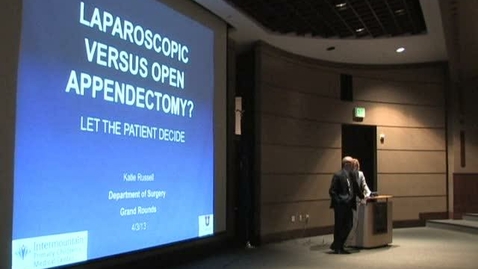 Thumbnail for 04/03/2013 - Laparoscopic vs Open: Let the patient decide