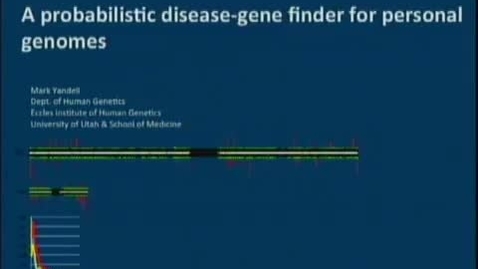 Thumbnail for entry A probabilistic disease-gene finder for personal genomes | Mark Yandell, PhD. | 2011-09-15