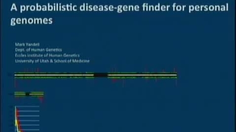 Thumbnail for A probabilistic disease-gene finder for personal genomes | Mark Yandell, PhD. | 2011-09-15