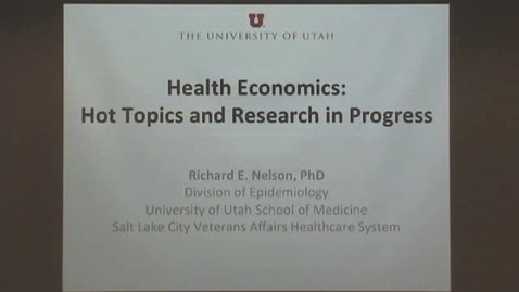 Thumbnail for Health Economics: Hot Topics and Research in Progress