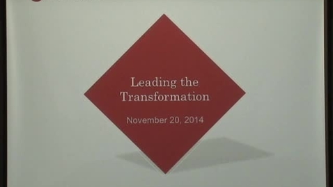Thumbnail for Leading the transformation