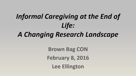 Thumbnail for Cancer, Aging, End of Life