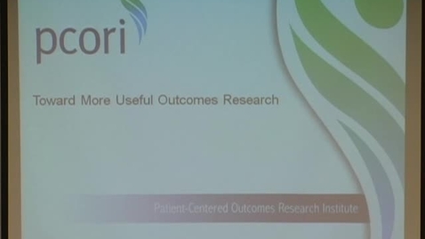 Thumbnail for Toward More useful outcomes research