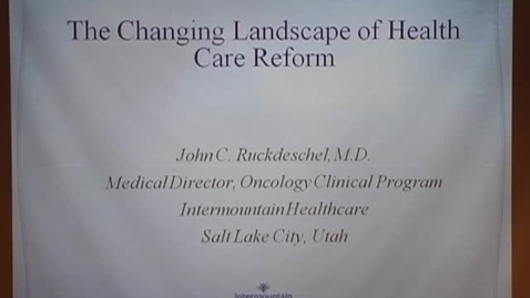 Thumbnail for 09/06/13 - Cancer Symposium Part 1