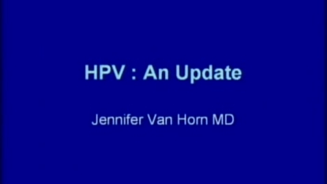 Thumbnail for HPV: an update