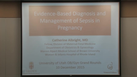Thumbnail for Evidence-based diagnosis &amp; management of sepsis in pregnancy