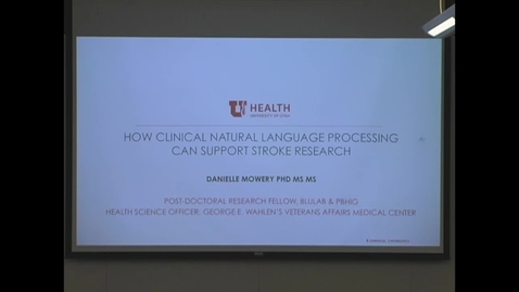 Thumbnail for How Clinical Natural Language Processing Can Support Stroke Research