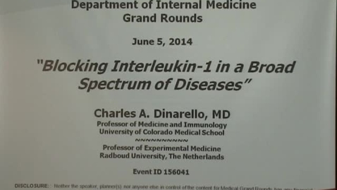 Thumbnail for Blocking Interleukin-1 in a Broad Spectrum of Diseases