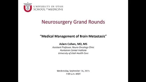 Thumbnail for Medical Management of Brain Metastasis