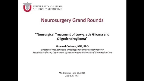 Thumbnail for Nonsurgical Treatment of Low-Grade Glioma