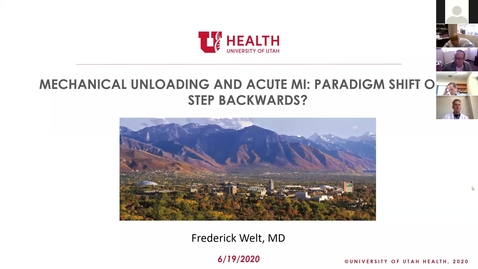 Thumbnail for Mechanical Unloading and Acute MI: Paradigm Shift or a Step Backwards?
