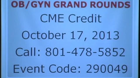 Thumbnail for 10/17/13 - Manijeh Kamyar - Magnesium sulfate for Neuroprotection of Prematurity