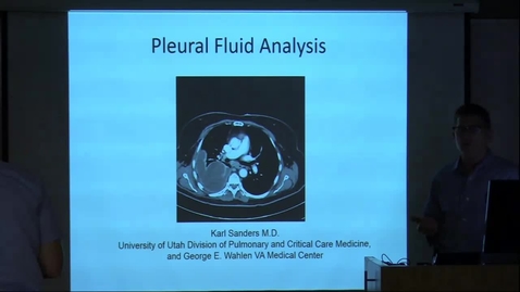 Thumbnail for entry Pleural Fluid Analysis