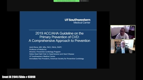 Thumbnail for The 2019 ACC/AHA Guideline on the Primary Prevention of CVD: A Comprehensive Approach to Prevention