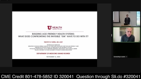 Thumbnail for Building Age-Friendly Health Systems: What does confronting the invisible’ism’ have to do with it?