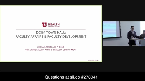 Thumbnail for The Department of Internal Medicine Research and Faculty Affairs Town Hall