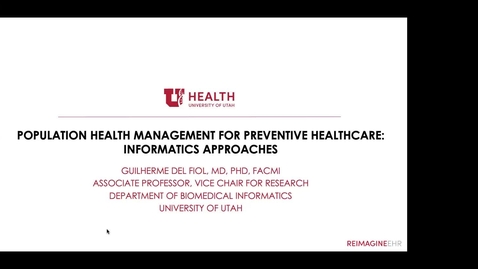 Thumbnail for Population Health Management for Preventive Healthcare: Informatics Approaches