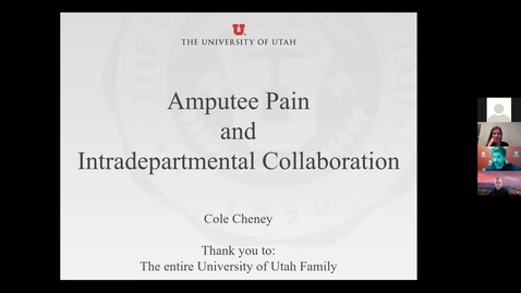 Thumbnail for entry PM&amp;R Senior Symposium: Amputee Pain and Intradepartmental Collaboration