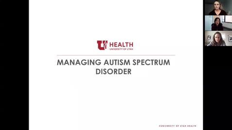 Thumbnail for entry Autism Spectrum Disorder