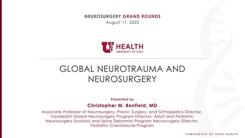 Thumbnail for Global Neurotrauma and Neurosurgery