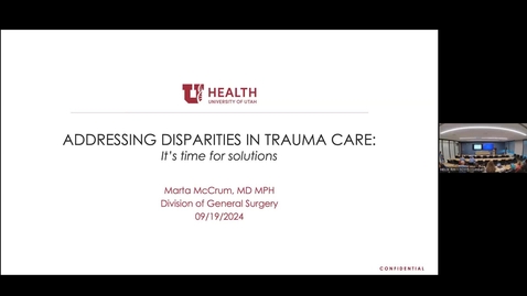Thumbnail for Addressing Disparities in Trauma Care