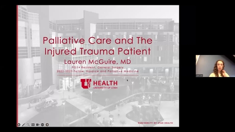 Thumbnail for entry Palliative Care with Trauma Patients