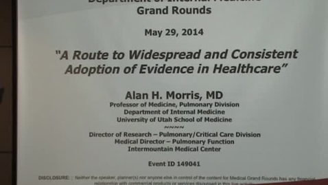 Thumbnail for A Route to Widespread and Consistent Adoption of Evidence in Healthcare