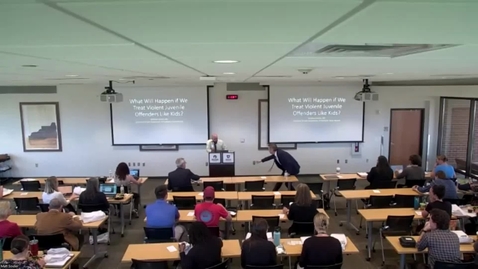 Thumbnail for &quot;What will Happen if We Treat Violent Juvenile Offenders like Kids?&quot; presented by Matthew F. Soulier, MD (09/20/23)