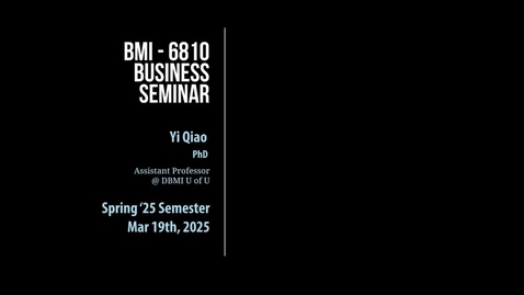 Thumbnail for Yi Qiao, PhD Assistant Professor @DBMI