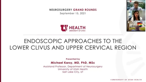 Thumbnail for Endoscopic Approaches to the Lower Clivus and Craniocervical Junction