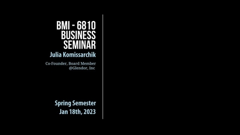 Thumbnail for Julia Komissarchik Co-Founder, Board Member @ Glendor, Inc