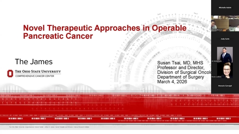 Thumbnail for 3/4/26- "Novel Therapeutic Approached in Pancreatic Cancer"