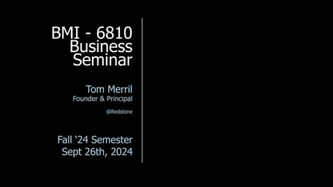 Thumbnail for Tom Merrill Founder &amp; Principal @ Redstone