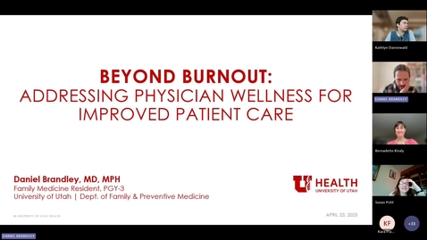 Thumbnail for Beyond Burnout: Addressing Physician Wellness for Improved Patient Care - 4/23/2025