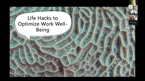 Thumbnail for Life hacks - practical tools to improve workplace wellbeing