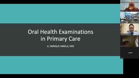 Thumbnail for entry Oral health examinations in primary care