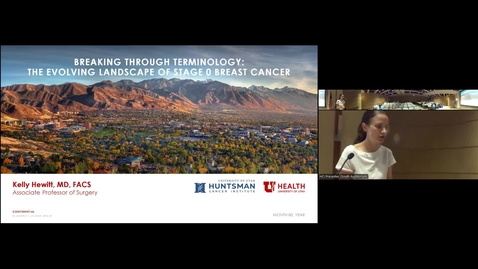 Thumbnail for 5/28/2025 - “Breaking Through the Terminology:  The Evolving Landscape of Stage 0 Breast Cancer” 