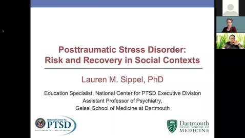 Thumbnail for Posttraumatic Stress Disorder: Risk &amp; Recovery in Social Contexts