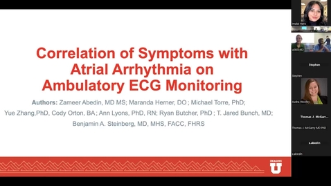 Thumbnail for Correlation of symptoms with atrial arrhythmia on ambulatory ECG monitoring