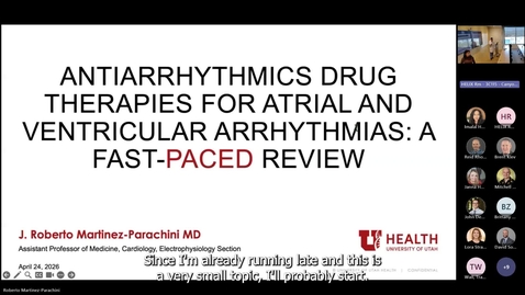 Thumbnail for Antiarrhythmics drug therapies for atrial &amp; ventricular arrhythmias: A fast-paced review