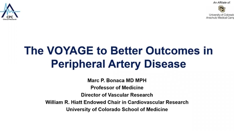 Thumbnail for The voyage to better outcomes in peripheral artery disease