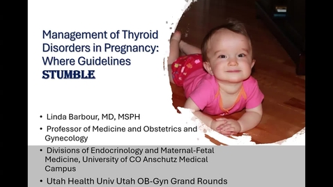 Thumbnail for Management of thyroid disorders in pregnancy: Where guidelines stumble