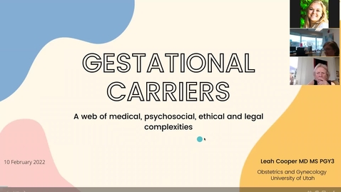 Thumbnail for entry Gestational carriers: A web of medical, psychosocial, ethical &amp; legal complexities